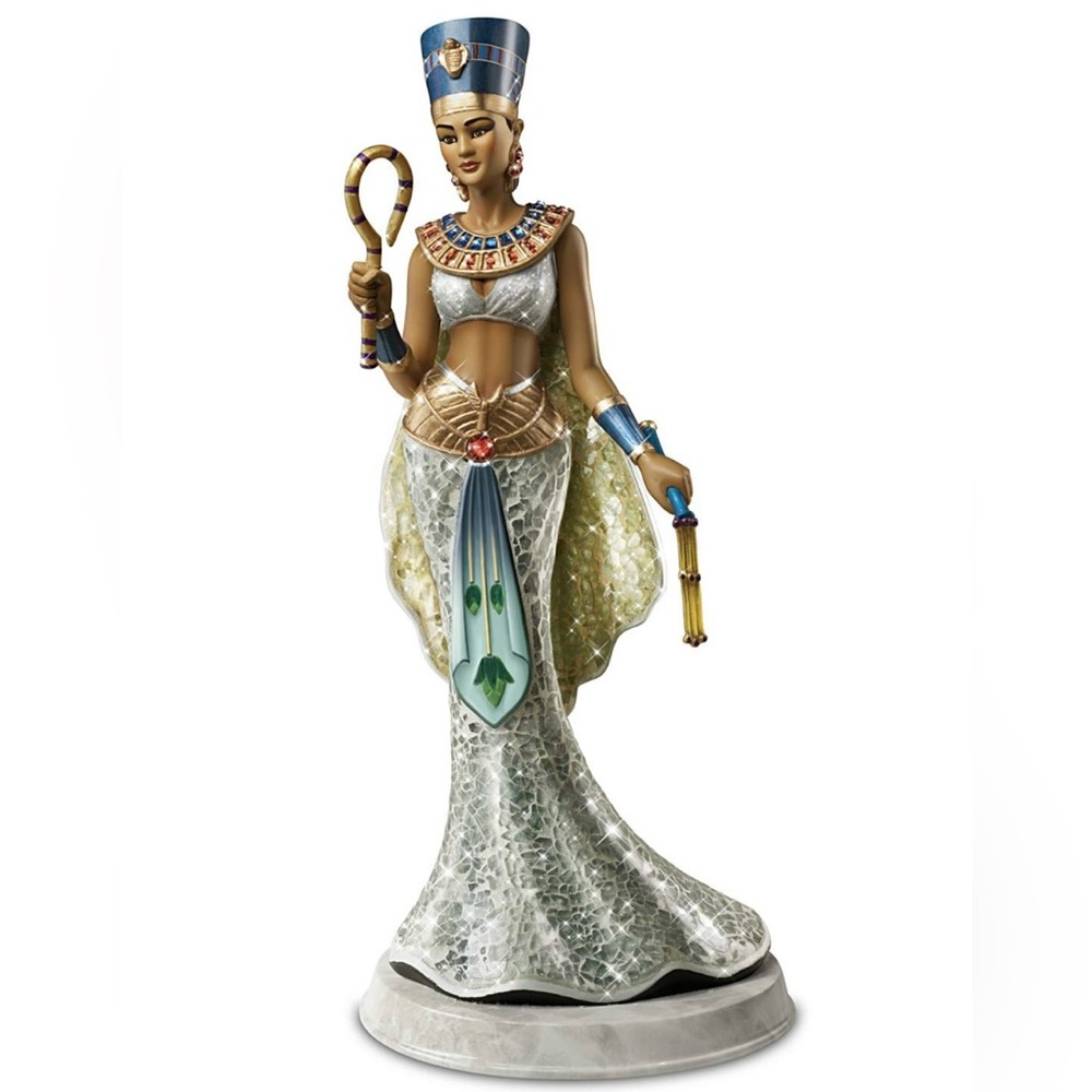 Nefertiti: Queen of Egypt Hand-Painted Sculpture